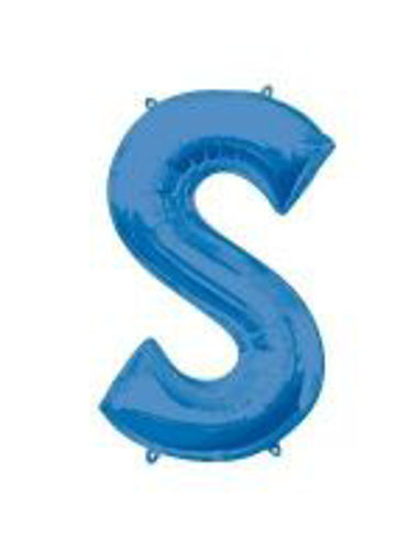 Picture of BLUE LETTER S FOIL BALLOON